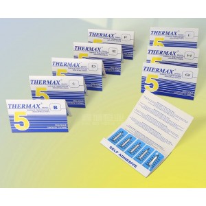 英国TMC THERMAX系列测温纸/测温贴片/热敏试纸（1盒） 型号:10格B(77-127℃)库号：M411190