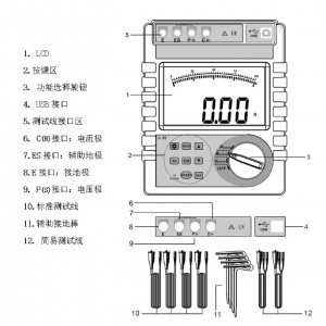土壤电阻率测试仪/接地电阻测试仪/四线接地电阻测试仪 型号:ETCR3000B库号：M415094 