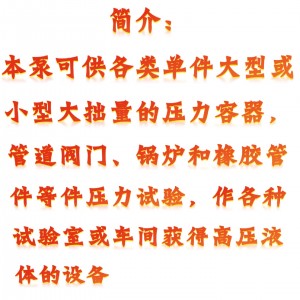 三缸柱塞泵/曲轴连杆三缸系列电/动试压泵 型号:KM1-3DY600/21库号：M410681