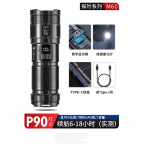 防*水手持强光电筒 型号:WW00-P90库号：M52310 
