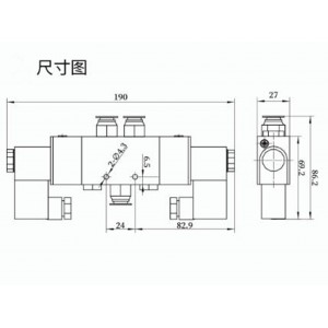 矿用本安型电磁阀/贰位五通双电控电磁阀 型号:WZX/DFH10/0.8库号：M415365 