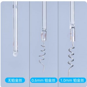 石英氧气燃/烧瓶 铂金丝1.0*100 铂丝直径1MM 长15CM 定/做 型号:YX577-500ML库号：M62146 