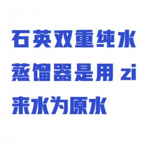 石英双重蒸馏器/石英自/动双重蒸馏器 型号:ZX/1810-B库号：M396952