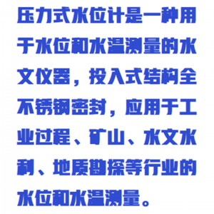 自/动井深测量仪/压力式位计 型号:ZXSWW-100库号：M411772