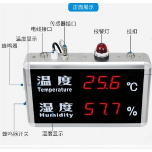 工业声光报/警温湿度屏 型号:ZXY02-HT515B库号：M53881 