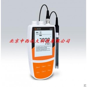 便携式多参数水质分析仪(-pH/ORP/电导率/TDS/盐度/电阻率/溶解氧/℃/℉ )(配进口电极）（中西器材）XY26-900P